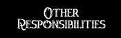 Other Responsibilities