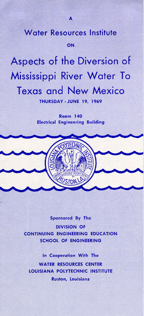 Brochure for water conference